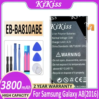 KiKiss EB-BA810ABE EBBA810ABE Для Samsung Аккумулятор 3800 мАч Для Samsung Galaxy A8 A8 2016 SM-A810F A810F A810 Батареи
