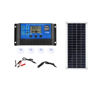 Солнечная панель мощностью 15 Вт, 12-18 В, солнечная батарея, Солнечная панель для телефона, дом на колесах, MP3-плеер, зарядное устройство, наружный аккумулятор