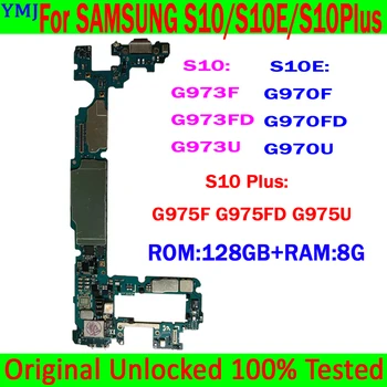 Основная плата с Логикой полной Разблокировки Для Samsung S10 G973F G973FD G973U S10Plus G975F G975FD G975U S10E G970F G970U G970FD Материнская Плата