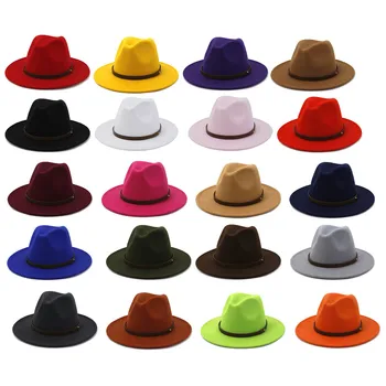 Шляпы, большие зимние кепки с широкими полями, теплые шерстяные ковбойские детские церковные
