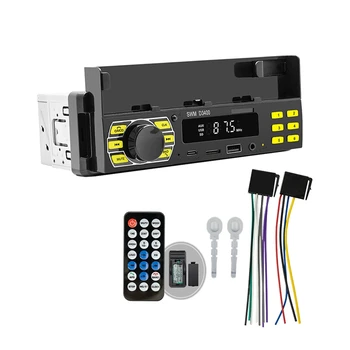 Автомобильный MP3-плеер Bluetooth Type C, Зарядка FM-радио Пластик + Металл С держателем телефона, Расположение автомобильной TF-карты