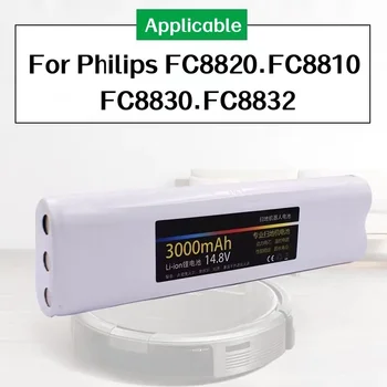 3000 мАч для Philips FC8820 FC8810 FC8830 FC8832 аккумулятор робота-подметальщика