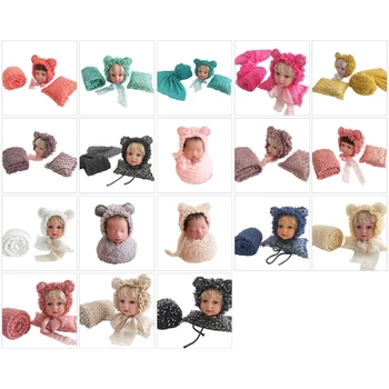 Реквизит для детской Фотосъемки N80C Шляпа Подушка Для Позирования Одеяло Реквизит для Фотосессий в Душе ребенка